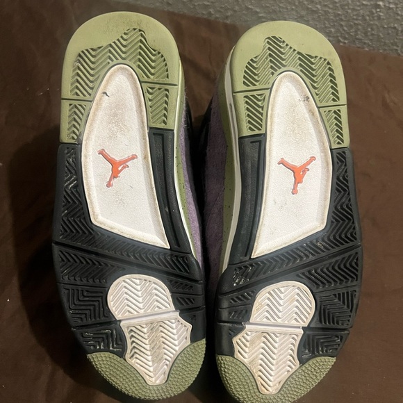 Purple and Green Sneakers with Mesh and Suede Design Retro 4 Canyon Purple - Picture 6 of 6